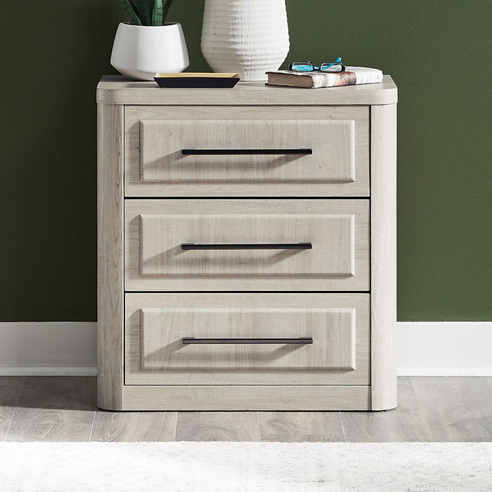 Modern Play - Nightstand With Charging Station - Natural White – Nightstands w/ Charging Stations by Liberty Furniture at Furniture Wholesale Plus , Nashville furniture store