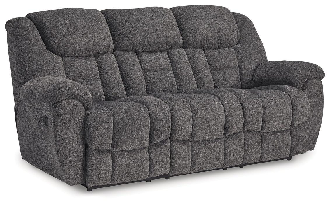 Foreside - Reclining Sofa - Charcoal – Reclining Sofas by Signature Design by Ashley® at Furniture Wholesale Plus , Nashville furniture store