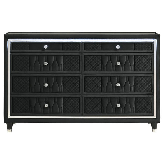 Lorient - 8-Drawer LED Bedroom Dresser Cabinet – Dressers by Coaster Fine Furniture at Furniture Wholesale Plus , Nashville furniture store