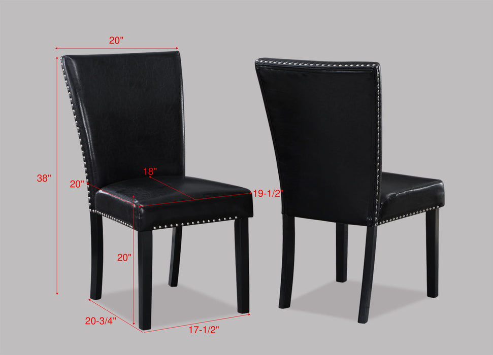 Tanner - Side Chair (Set of 2) - Black – Chair Sets by Crown Mark at Furniture Wholesale Plus , Nashville furniture store