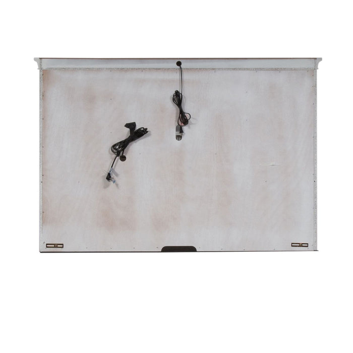 Allyson Park - Jr Executive Credenza Hutch - Wirebrushed White / Charcoal – Hutches by Liberty Furniture at Furniture Wholesale Plus , Nashville furniture store