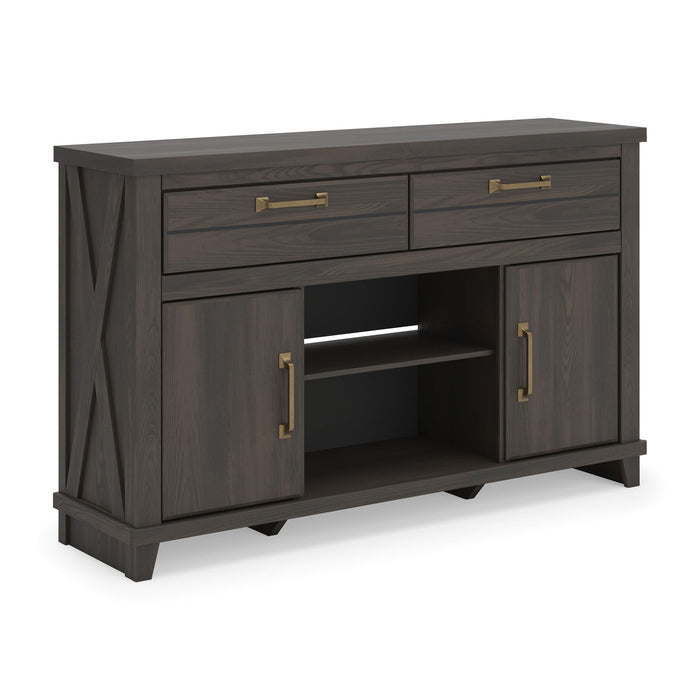 Brazen Valley - TV Stand With Fireplace Option – TV Stands by Signature Design by Ashley® at Furniture Wholesale Plus , Nashville furniture store