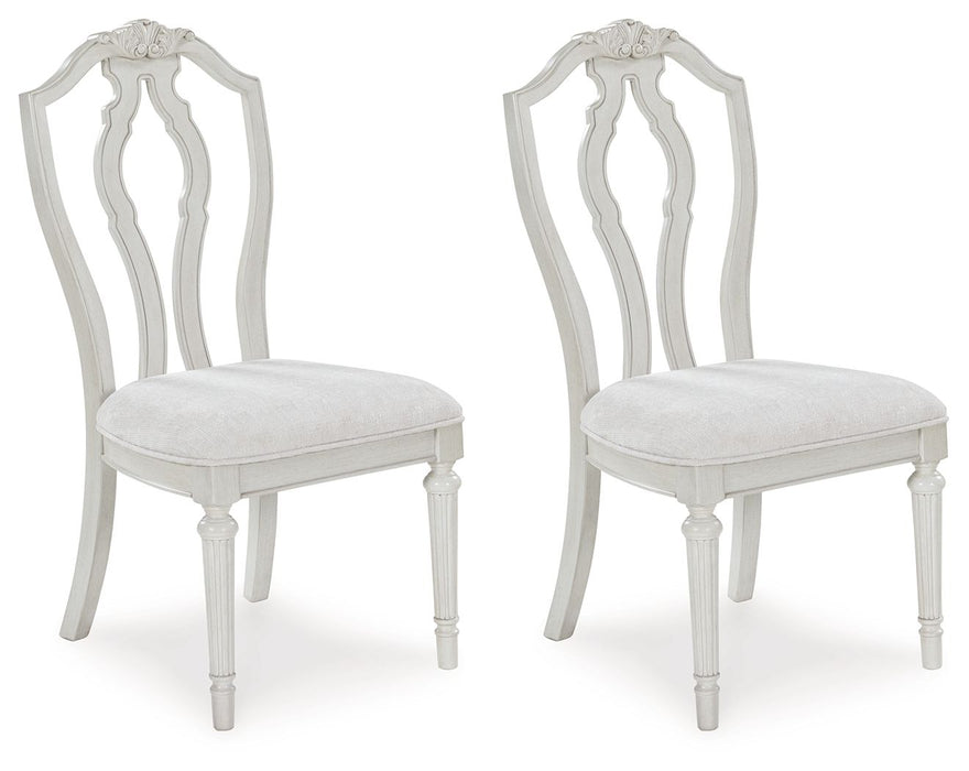 Montelaine - Dining Upholstered Side Chair (Set of 2) - Antique White – Chair Sets by Benchcraft® at Furniture Wholesale Plus , Nashville furniture store