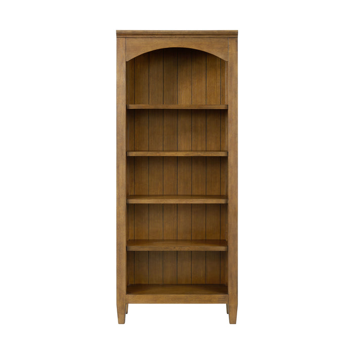 Portico - Open Bookcase - Brown Oak – Standard Bookcases by Elements International at Furniture Wholesale Plus , Nashville furniture store