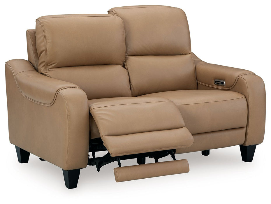 Mosswell - Power Reclining Loveseat With Adj Headrest - Toffee – Reclining Loveseats by Ashley® at Furniture Wholesale Plus , Nashville furniture store