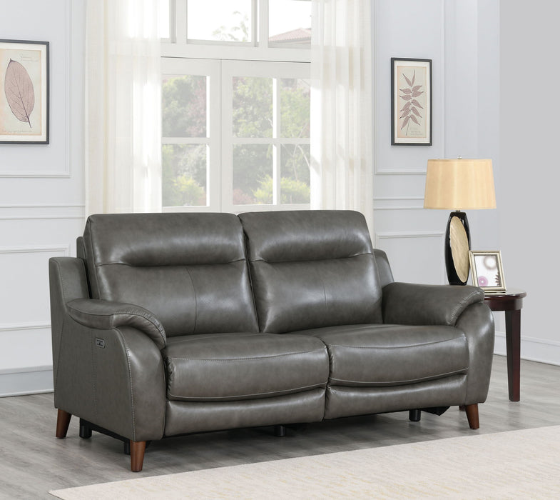 Trento - Dual Power Sofa - Charcoal – Reclining Sofas by Steve Silver Furniture at Furniture Wholesale Plus , Nashville furniture store