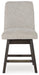 Burkhaus - Upholstered Swivel Barstool (Set of 2) - Beige / Dark Brown – Stool Sets by Signature Design by Ashley® at Furniture Wholesale Plus , Nashville furniture store