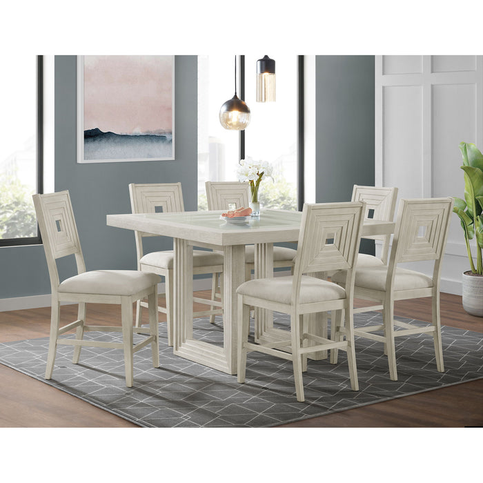 Avalanche - Square Counter Height Dining Set – 5 Piece Dining Room Sets by Elements International at Furniture Wholesale Plus , Nashville furniture store