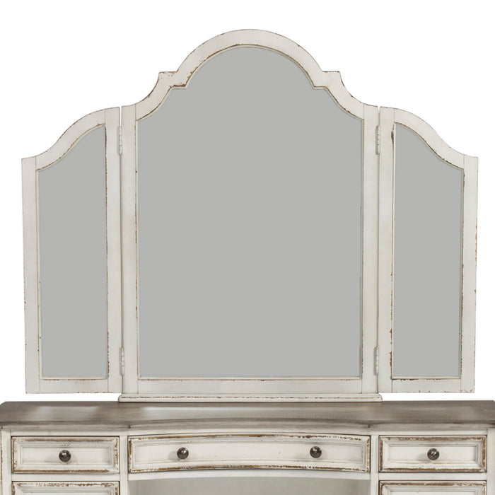 Magnolia Manor - Vanity Mirror - Antique White – Vanity Mirrors by Liberty Furniture at Furniture Wholesale Plus , Nashville furniture store