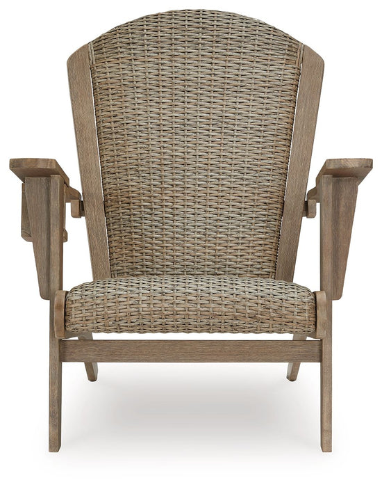 Marina Sun - Beige - Adirondack Chair - Premium Arm Chairs from Signature Design by Ashley® - Just $328! Shop now at Furniture Wholesale Plus  We are the best furniture store in Nashville, Hendersonville, Goodlettsville, Madison, Antioch, Mount Juliet, Lebanon, Gallatin, Springfield, Murfreesboro, Franklin, Brentwood