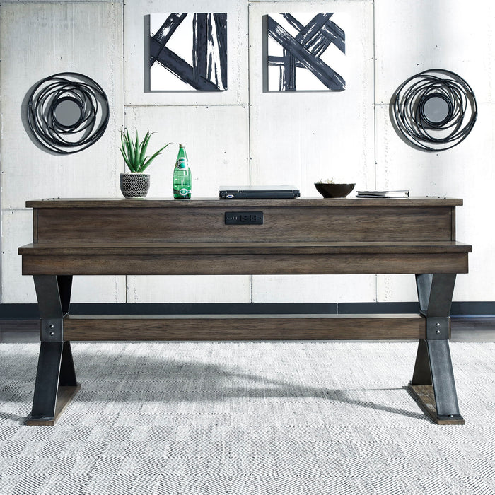 Sonoma Road - 4 Piece Dining Room Set - Weathered Beaten Bark – 4 Piece Dining Room Sets by Liberty Furniture at Furniture Wholesale Plus , Nashville furniture store