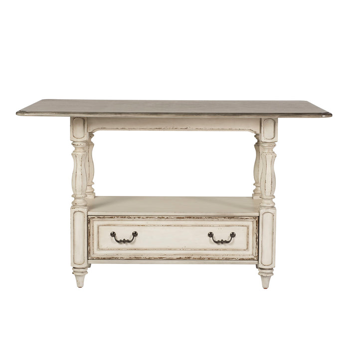 Magnolia Manor - Gathering Table - Antique White – Counter Tables by Liberty Furniture at Furniture Wholesale Plus , Nashville furniture store