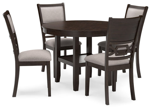 Langwest - Brown - Dining Room Table Set (Set of 5) - Premium 5 Piece Dining Room Sets from Signature Design by Ashley® - Just $588! Shop now at Furniture Wholesale Plus  We are the best furniture store in Nashville, Hendersonville, Goodlettsville, Madison, Antioch, Mount Juliet, Lebanon, Gallatin, Springfield, Murfreesboro, Franklin, Brentwood