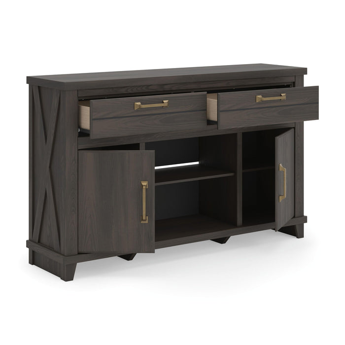 Brazen Valley - TV Stand With Fireplace Option – TV Stands by Signature Design by Ashley® at Furniture Wholesale Plus , Nashville furniture store