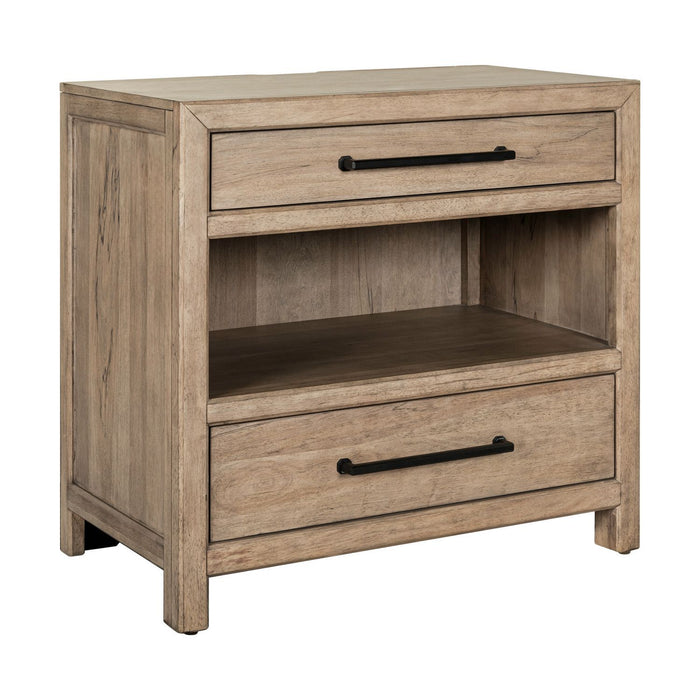 Proximity Place - Bedside Chest With Charging Station - Barley Buff – Bedside Chests by Liberty Furniture at Furniture Wholesale Plus , Nashville furniture store