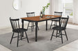 Hollyoak - Rectangular Dining Set – 5 Piece Dining Room Sets by Coaster Fine Furniture at Furniture Wholesale Plus , Nashville furniture store