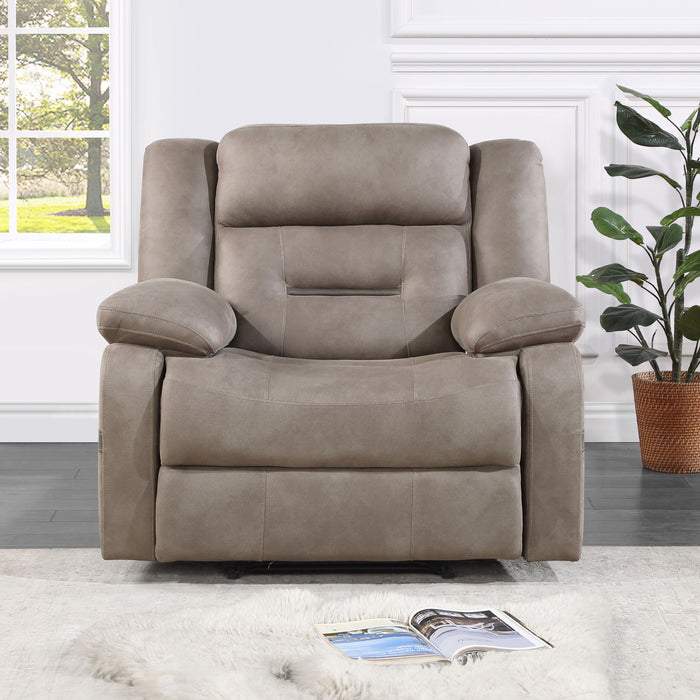 Abilene - Manual Reclining Chair - Tan – Reclining Chairs by Steve Silver Furniture at Furniture Wholesale Plus , Nashville furniture store