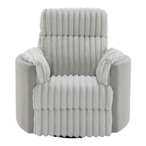 Emee - Glider Recliner With Swivel - Gray Corduroy - Premium Swivel Glider Chairs from ACME - Just $839! Shop now at Furniture Wholesale Plus  We are the best furniture store in Nashville, Hendersonville, Goodlettsville, Madison, Antioch, Mount Juliet, Lebanon, Gallatin, Springfield, Murfreesboro, Franklin, Brentwood