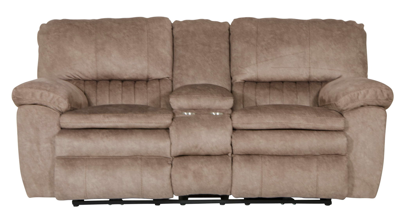 Reyes - Power Lay Flat Reclining Console Loveseat With Storage & Cupholders – Reclining Loveseats by Catnapper at Furniture Wholesale Plus , Nashville furniture store