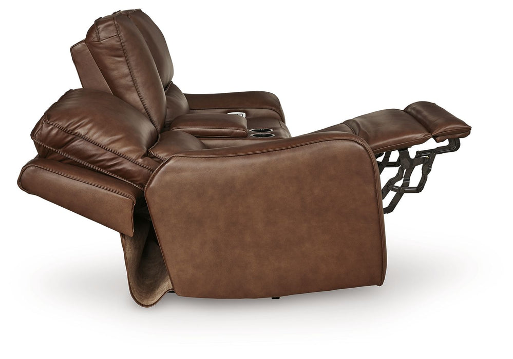 DeepWakes - Power Reclining Loveseat / Console / Adjustable Headrest – Reclining Loveseats by Signature Design by Ashley® at Furniture Wholesale Plus , Nashville furniture store