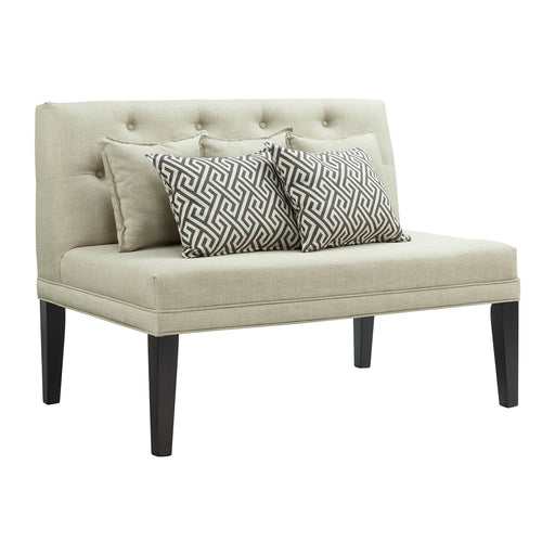 Maddox - Loveseat With Five Pillows - Beige – Upholstered Benches by Elements International at Furniture Wholesale Plus , Nashville furniture store