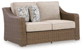 Laguna Heights - Loveseat With Cushion - Beige – Loveseats by Signature Design by Ashley® at Furniture Wholesale Plus , Nashville furniture store