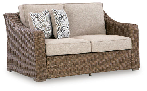 Laguna Heights - Loveseat With Cushion - Beige – Loveseats by Signature Design by Ashley® at Furniture Wholesale Plus , Nashville furniture store