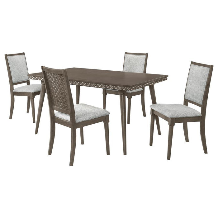 Onslow - 5 Piece Rectangular Dining Set - Dark Brown – 5 Piece Dining Room Sets by Coaster Fine Furniture at Furniture Wholesale Plus , Nashville furniture store