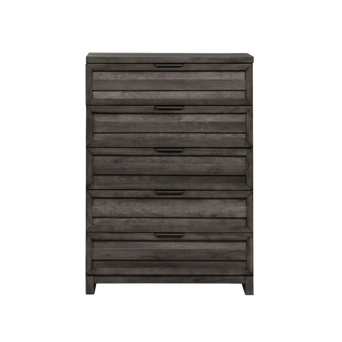 Tanners Creek - 5 Drawer Chest - Graystone – Accent Chests by Liberty Furniture at Furniture Wholesale Plus , Nashville furniture store