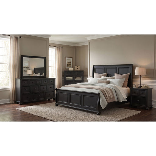 Heritage - Nightstand With USBC - Black – Nightstands w/ Charging Stations by Elements International at Furniture Wholesale Plus , Nashville furniture store