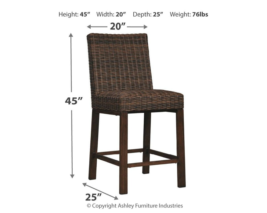 Paradise Trail - Barstool (Set of 2) - Medium Brown – Stool Sets by Signature Design by Ashley® at Furniture Wholesale Plus , Nashville furniture store