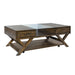 Lennox - Display Cocktail Table - Weathered Chestnut – Cocktail Tables by Liberty Furniture at Furniture Wholesale Plus , Nashville furniture store
