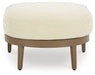 Serene Bay - Dark Brown / White - Ottoman With Cushion - Premium Ottomans from Signature Design by Ashley® - Just $358! Shop now at Furniture Wholesale Plus  We are the best furniture store in Nashville, Hendersonville, Goodlettsville, Madison, Antioch, Mount Juliet, Lebanon, Gallatin, Springfield, Murfreesboro, Franklin, Brentwood
