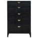 Brookmead - 5-Drawer Bedroom Chest - Black – Accent Chests by Coaster Fine Furniture at Furniture Wholesale Plus , Nashville furniture store
