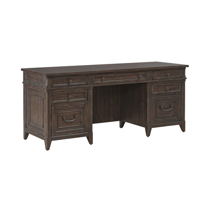 Paradise Valley - Executive Credenza - Saddle Brown – Credenzas by Liberty Furniture at Furniture Wholesale Plus , Nashville furniture store