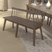 Midland Falls - Spindle Back Bench - Rustic Brown – Dining Benches by Liberty Furniture at Furniture Wholesale Plus , Nashville furniture store