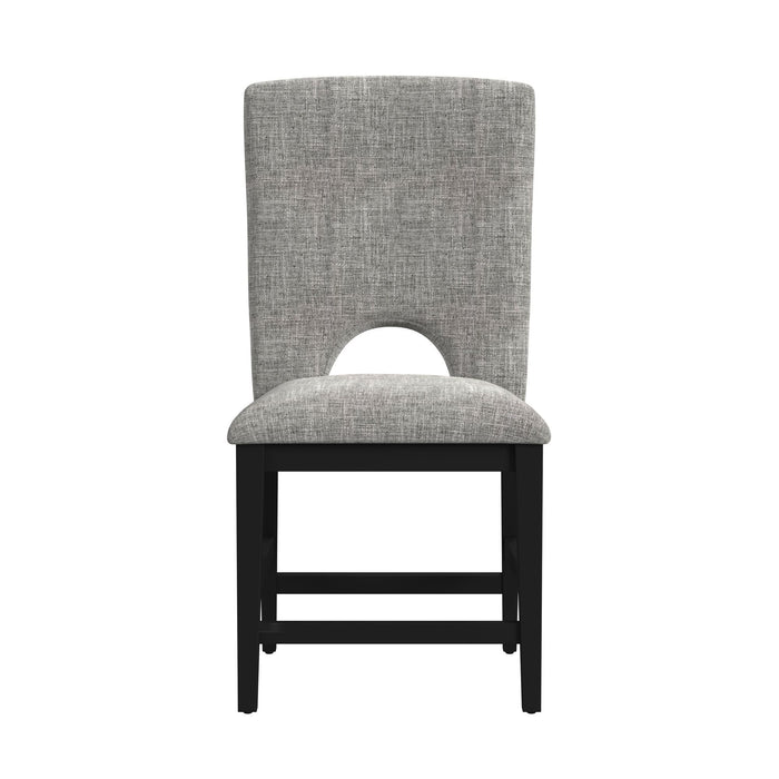 Oregon - Fabric Counter Side Chair (Set of 2) - Gray / Black – Chair Sets by Elements International at Furniture Wholesale Plus , Nashville furniture store