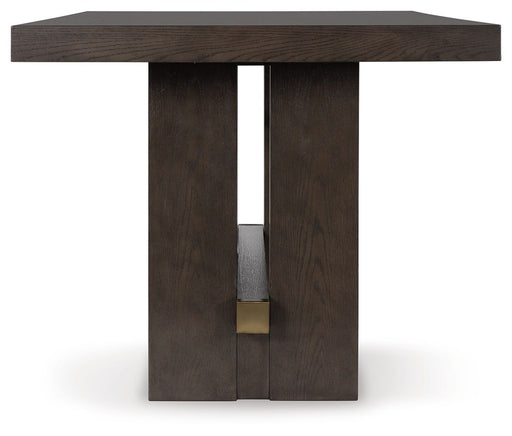 Burkhaus - Rectangular Dining Room Counter Table - Dark Brown – Counter Tables by Signature Design by Ashley® at Furniture Wholesale Plus , Nashville furniture store