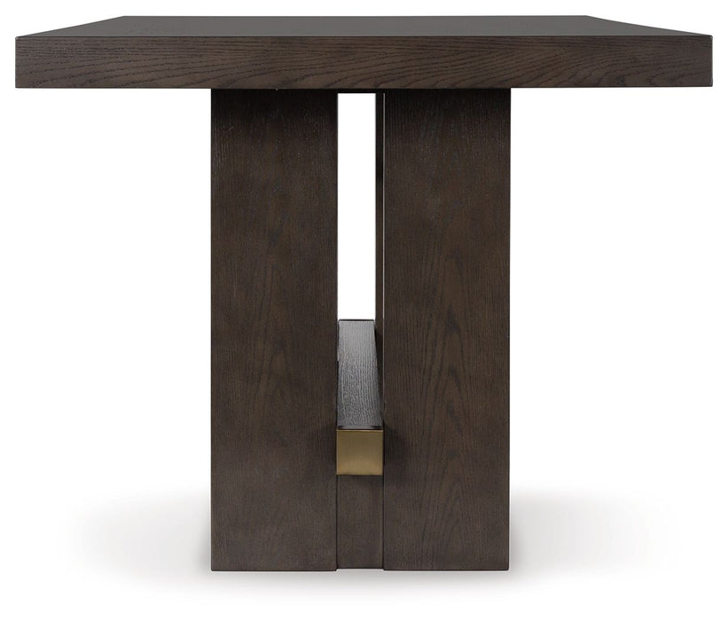 Burkhaus - Rectangular Dining Room Counter Table - Dark Brown – Counter Tables by Signature Design by Ashley® at Furniture Wholesale Plus , Nashville furniture store