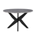 Amy - Round Faux-Marble Dining Table - Gray – Dining Tables by Steve Silver Furniture at Furniture Wholesale Plus , Nashville furniture store