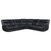 Hewitt - Leather Upholstered Power Reclining Sectional - Black – Reclining Sectionals by Coaster Fine Furniture at Furniture Wholesale Plus , Nashville furniture store