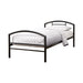 Baines Twin Metal Bed with Arched Headboard Black - Premium Bed from Coaster Z2 Standard - Just $186! Shop now at Furniture Wholesale Plus  We are the best furniture store in Nashville, Hendersonville, Goodlettsville, Madison, Antioch, Mount Juliet, Lebanon, Gallatin, Springfield, Murfreesboro, Franklin, Brentwood