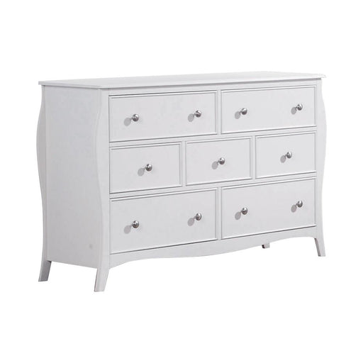 Dominique 7-drawer Dresser Cream White - Premium Dresser from Coaster Z2 Standard - Just $584! Shop now at Furniture Wholesale Plus  We are the best furniture store in Nashville, Hendersonville, Goodlettsville, Madison, Antioch, Mount Juliet, Lebanon, Gallatin, Springfield, Murfreesboro, Franklin, Brentwood