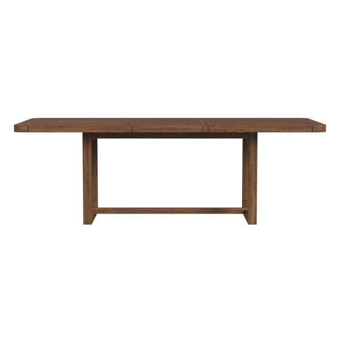 Glinda - Dining Table With 18" Leaf - Brown – Dining Tables with Extensions by Elements International at Furniture Wholesale Plus , Nashville furniture store