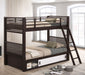 Oliver Twin Over Twin Bunk Bed Java - Premium Bunk Bed from Coaster Z2 Standard - Just $798! Shop now at Furniture Wholesale Plus  We are the best furniture store in Nashville, Hendersonville, Goodlettsville, Madison, Antioch, Mount Juliet, Lebanon, Gallatin, Springfield, Murfreesboro, Franklin, Brentwood