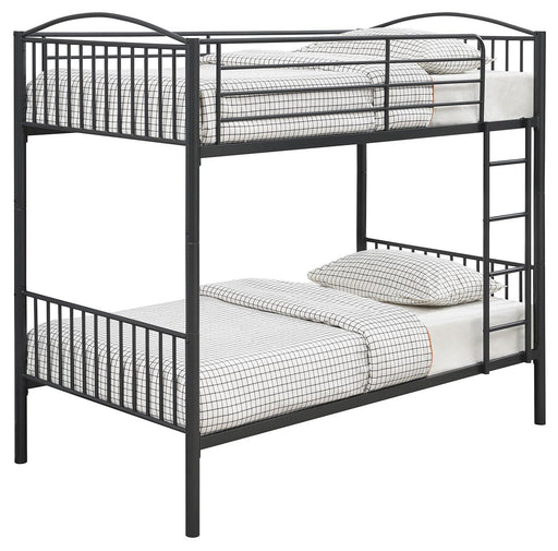 Anson Twin Over Twin Bunk Bed with Ladder - Premium Bunk Bed from Coaster Z2 Standard - Just $338! Shop now at Furniture Wholesale Plus  We are the best furniture store in Nashville, Hendersonville, Goodlettsville, Madison, Antioch, Mount Juliet, Lebanon, Gallatin, Springfield, Murfreesboro, Franklin, Brentwood