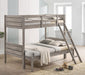 Ryder Bunk Bed Weathered Taupe - Premium Bunk Bed from Coaster Z2 Standard - Just $350! Shop now at Furniture Wholesale Plus  We are the best furniture store in Nashville, Hendersonville, Goodlettsville, Madison, Antioch, Mount Juliet, Lebanon, Gallatin, Springfield, Murfreesboro, Franklin, Brentwood