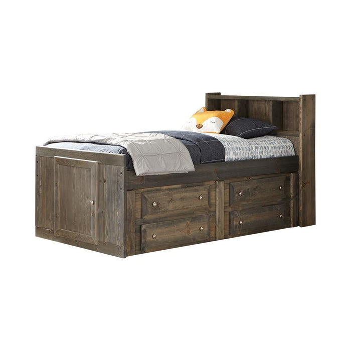 Wrangle Hill Twin Storage Bed Gun Smoke - Premium Bed from Coaster Z2 Standard - Just $1258! Shop now at Furniture Wholesale Plus  We are the best furniture store in Nashville, Hendersonville, Goodlettsville, Madison, Antioch, Mount Juliet, Lebanon, Gallatin, Springfield, Murfreesboro, Franklin, Brentwood