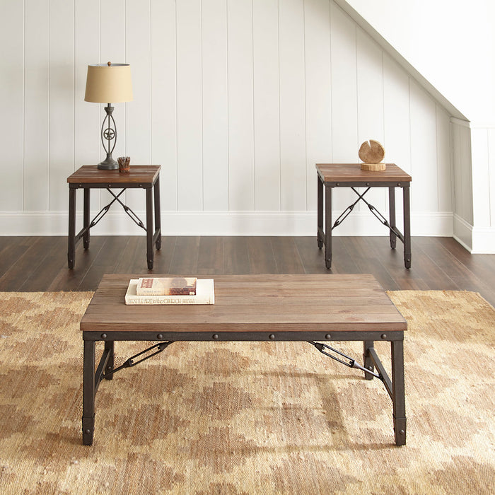 Jersey - 3 Pieces Occasional Table Set - Brown – Table Sets by Steve Silver Furniture at Furniture Wholesale Plus , Nashville furniture store
