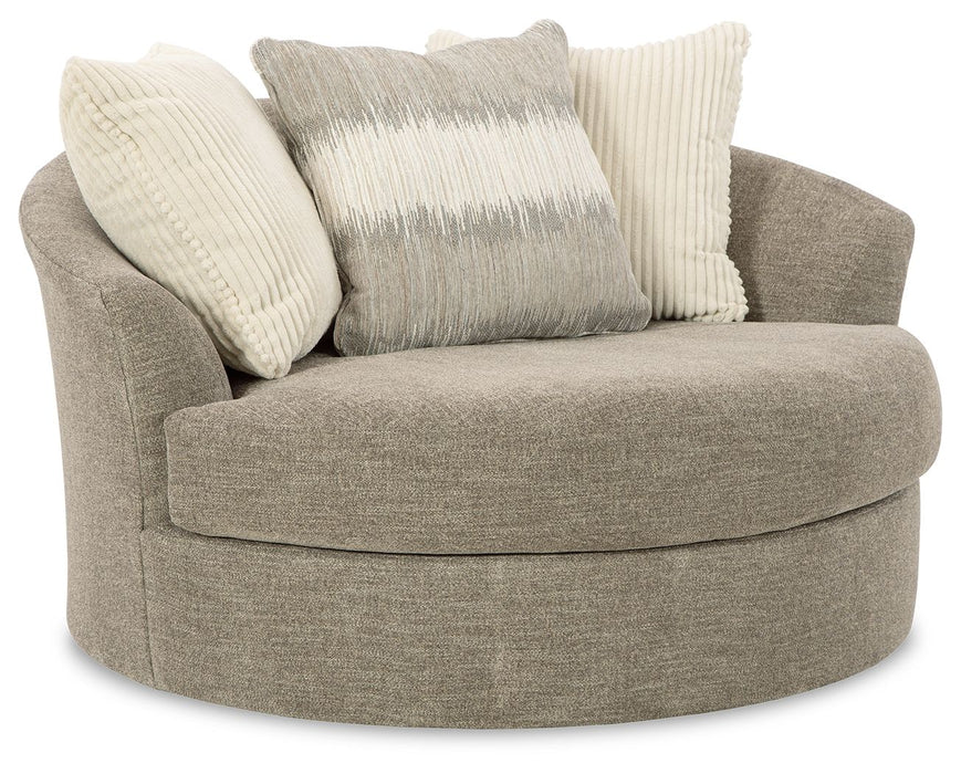 Creswell - Stone - Oversized Swivel Accent Chair - Premium Swivel Chairs from Signature Design by Ashley® - Just $818! Shop now at Furniture Wholesale Plus  We are the best furniture store in Nashville, Hendersonville, Goodlettsville, Madison, Antioch, Mount Juliet, Lebanon, Gallatin, Springfield, Murfreesboro, Franklin, Brentwood
